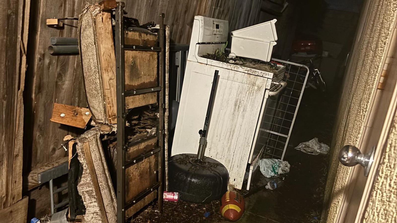 Fall cleanup in Newman, California
