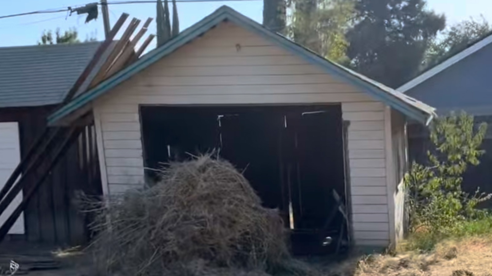 Shed removal in Newman, California