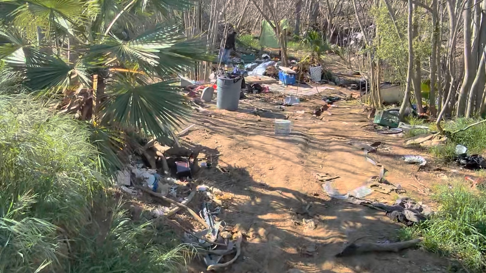 Encampment Cleanup in Newman, California