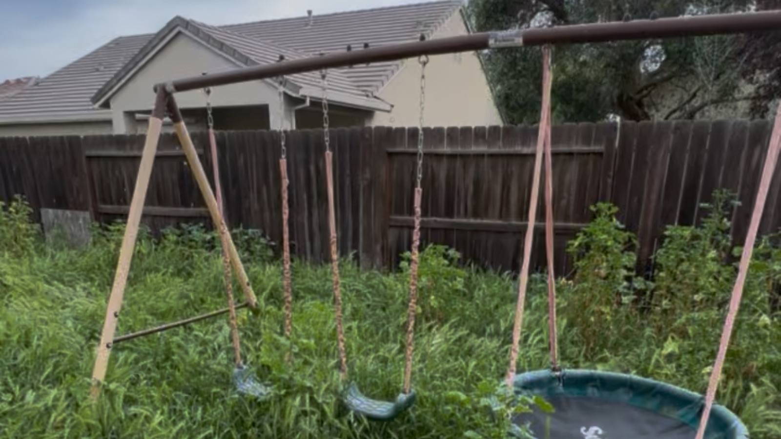 Playset removal in Newman, California