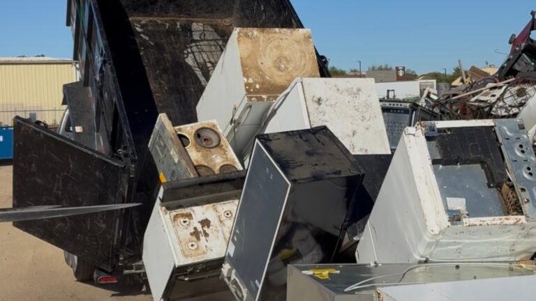 Appliance removal in Patterson California with over 100 appliances collected from local homes