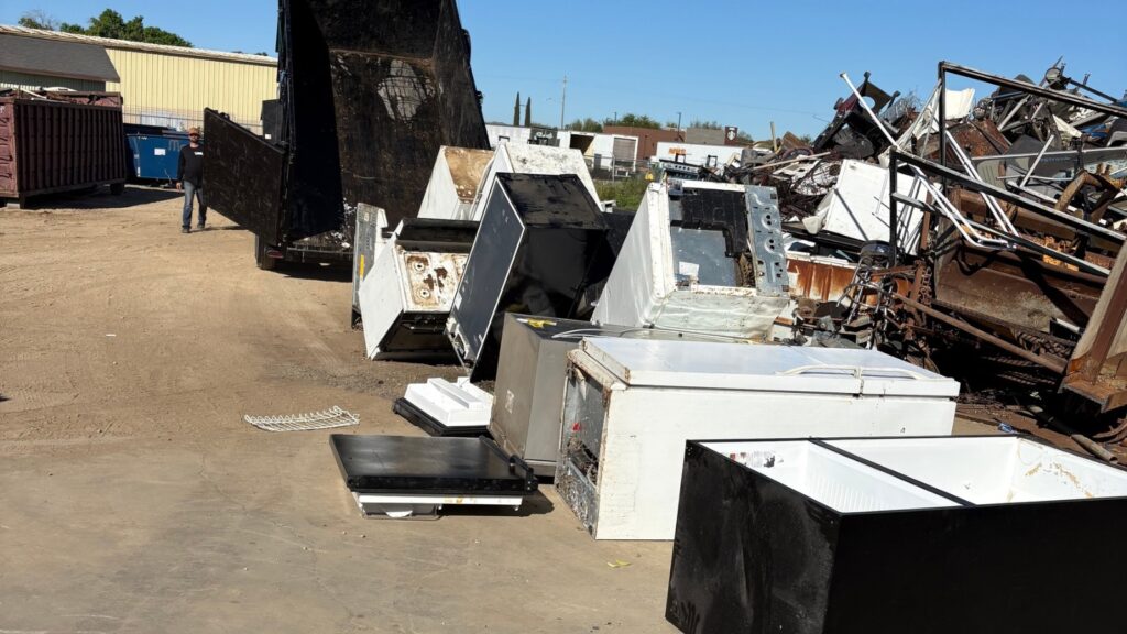 appliances removed in community event disposed at Newman Recycling